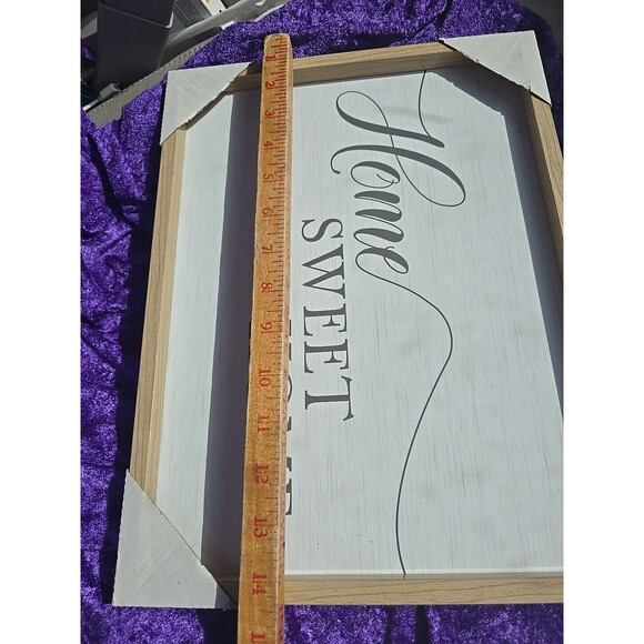 Wooden Decorative Wall Sign Plaque "Home Sweet Home" Size 11" x 14" - Picture 4 of 4